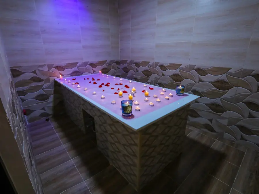 Moroccan bath and hammam room at Impressive Spa, Dubai Marina